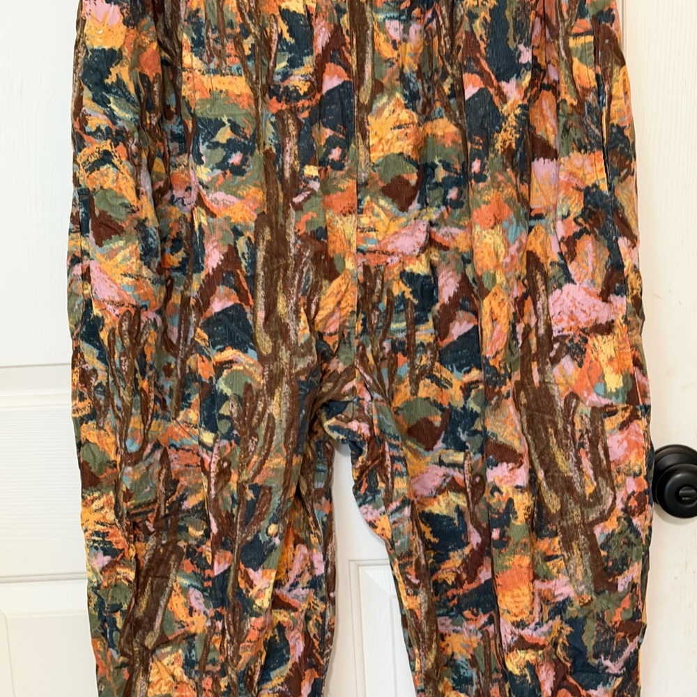 Lucy & Yak Bowie Sleeveless Corduroy Jumpsuit in Nevada Print Size 20 Boutique - Picture 5 of 12